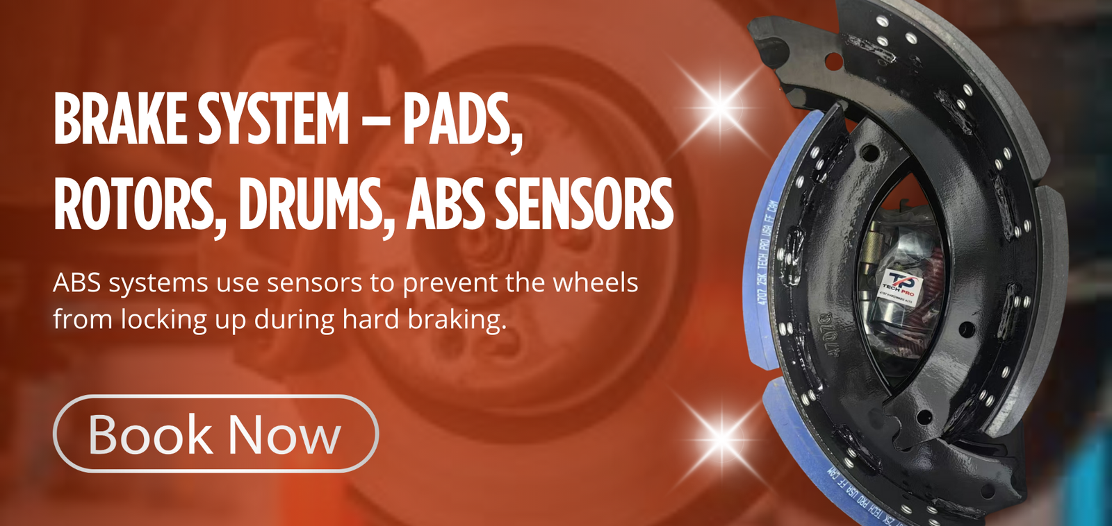 Blue Orange Modern Precision in Every Process Banner (1900 x 900 px)